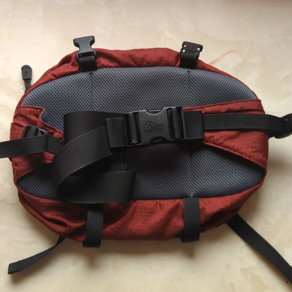 Lowe Alpine Hiking Pack Rust/Grey 13" Wide 9.5" High - Picture 2 of 4